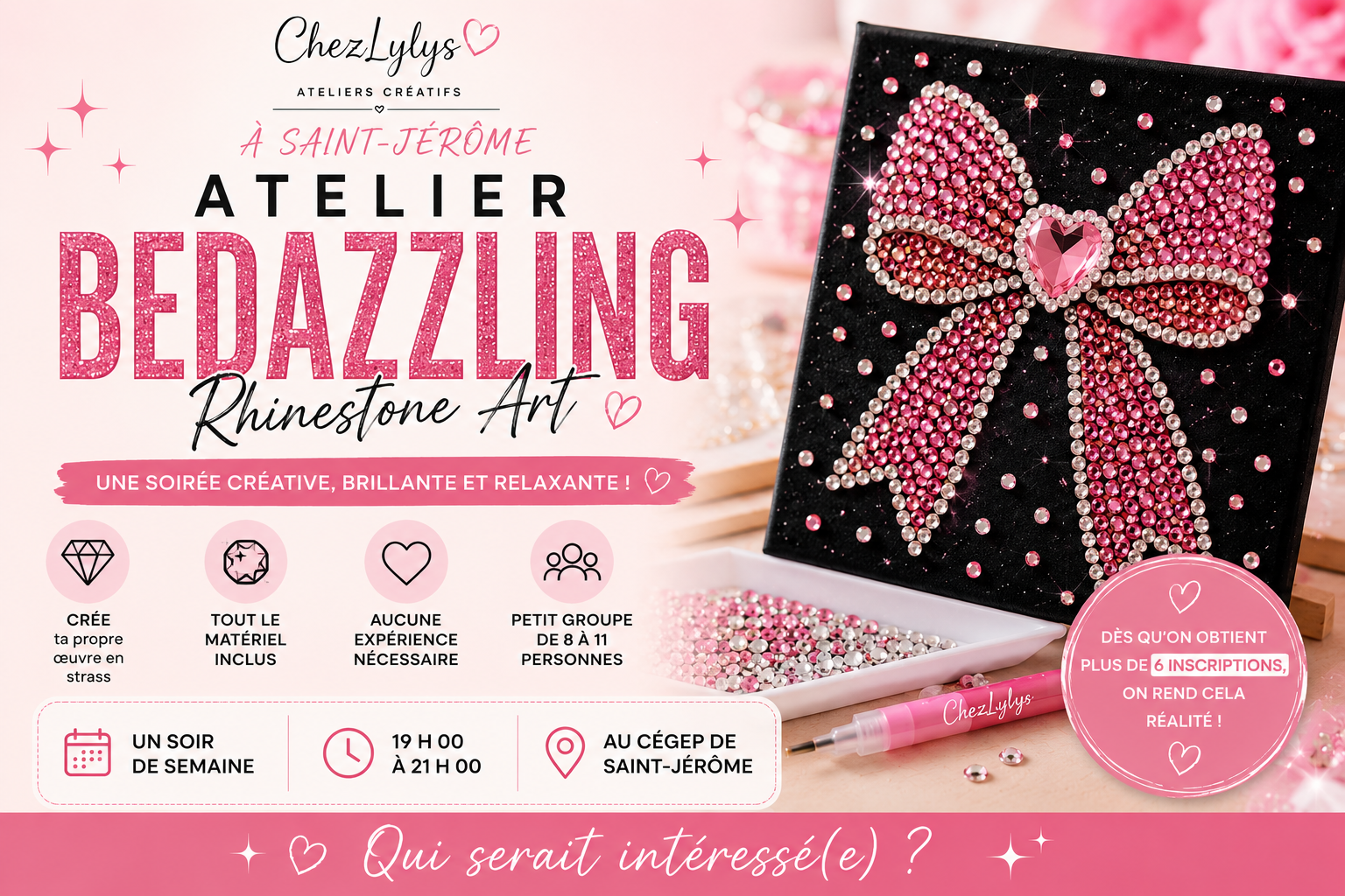 Atelier Rhinestone Art – Bedazzling | Saint-Jérôme