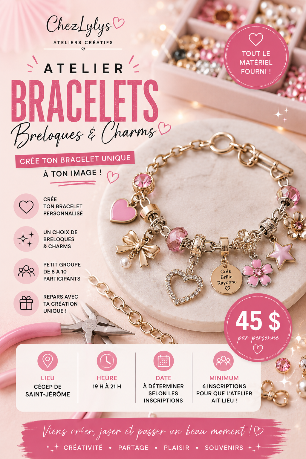 💕 ATELIER BRACELETS, BRELOQUES & CHARMS